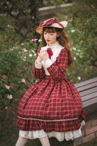 Rose Silhouette 3.0 - Plaid Vintage Classic Lolita OP
