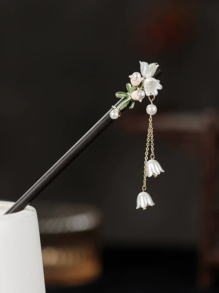 Linglan Pearl Hair Stick | Ancient Chinese Hair Accessory