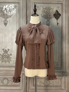 Classical Chocolate - Classic Lolita Blouse Customized Reteo Lolita Shirt
