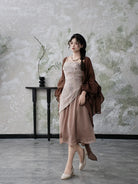 Ebony 乌木案 - New Chinese Style Outfit Wabi-Sabi Dress Set