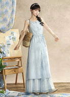 Dyed in Blue| 2-Piece Modern New Chinese Style Sleeveless Summer Dress(染蓝)