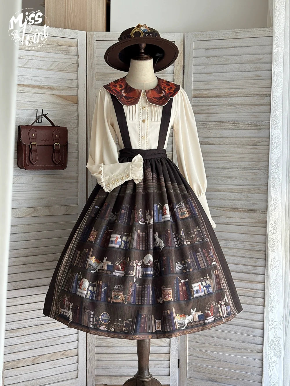 German Bookshelf - Classic Lolita SK, Detachable Suspenders