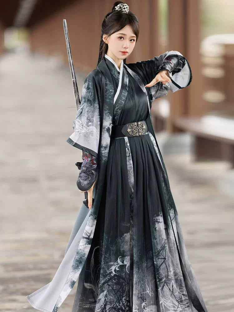 Wei Jin Dynasty Qiyao Ruqun Hanfu | Seeking Tranquility 寻幽