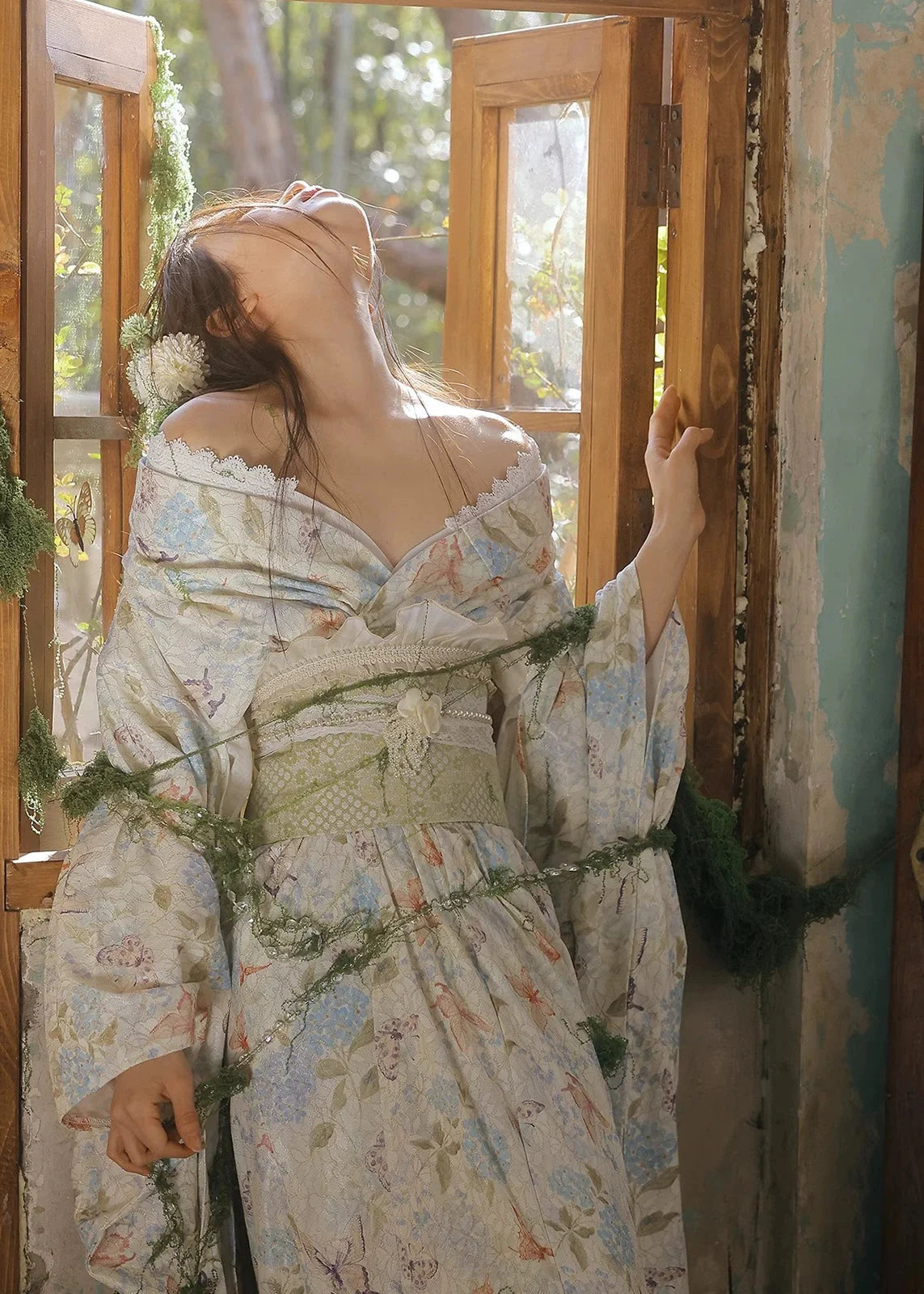 Butterfly & Blossom | 6-Piece Asian Kimono (蝶与花)