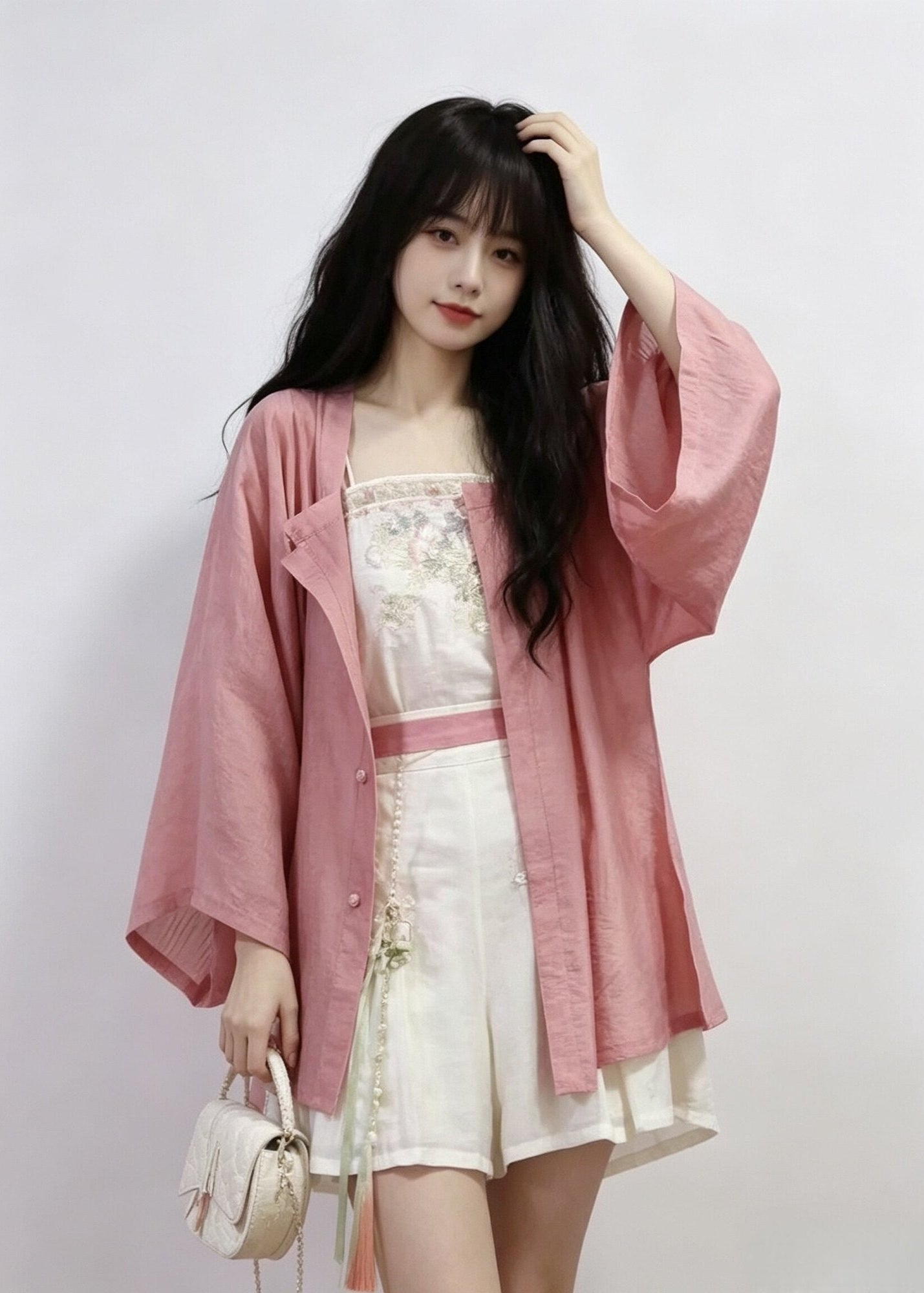 Mist Rose | 3-Piece Plus Shorts Set (晨雾玫瑰)