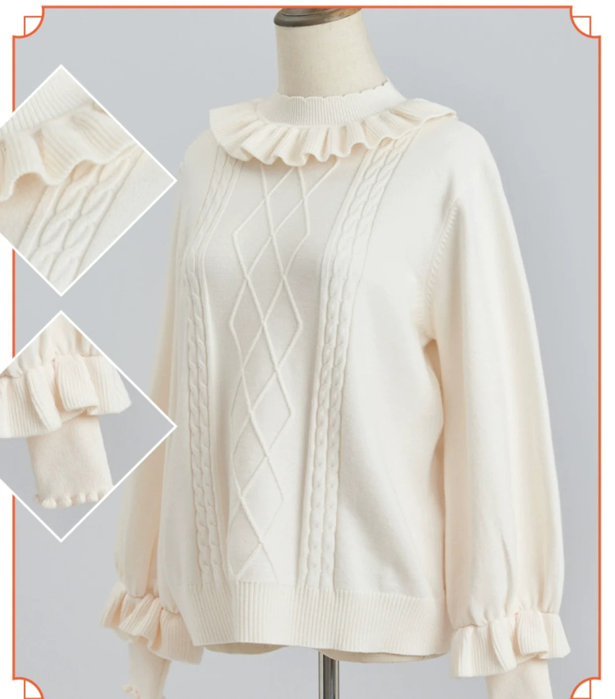 Sweet Lolita Sweater Autumn and Winter Lolita Inner Wear