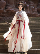 Song Dynasty Round Collar Robe - Maple Snow 枫雪 (Preorder)