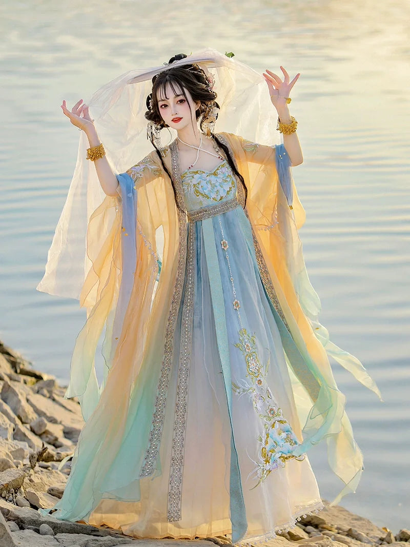 Xianshu 仙姝 - Tang Dynasty Style Hanfu Dress Heziqun