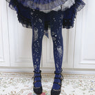 The Deep Sea Jellyfish 120D Velvet Lolita Tights