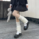 Winter Lolita Long Socks Knit Thigh-High Foot Covers