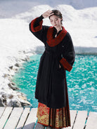 Tang Dynasty Modern Hanfu Round Collar Jacket for Autumn and Winter - Gryffindor 格兰芬多 (Preorder)