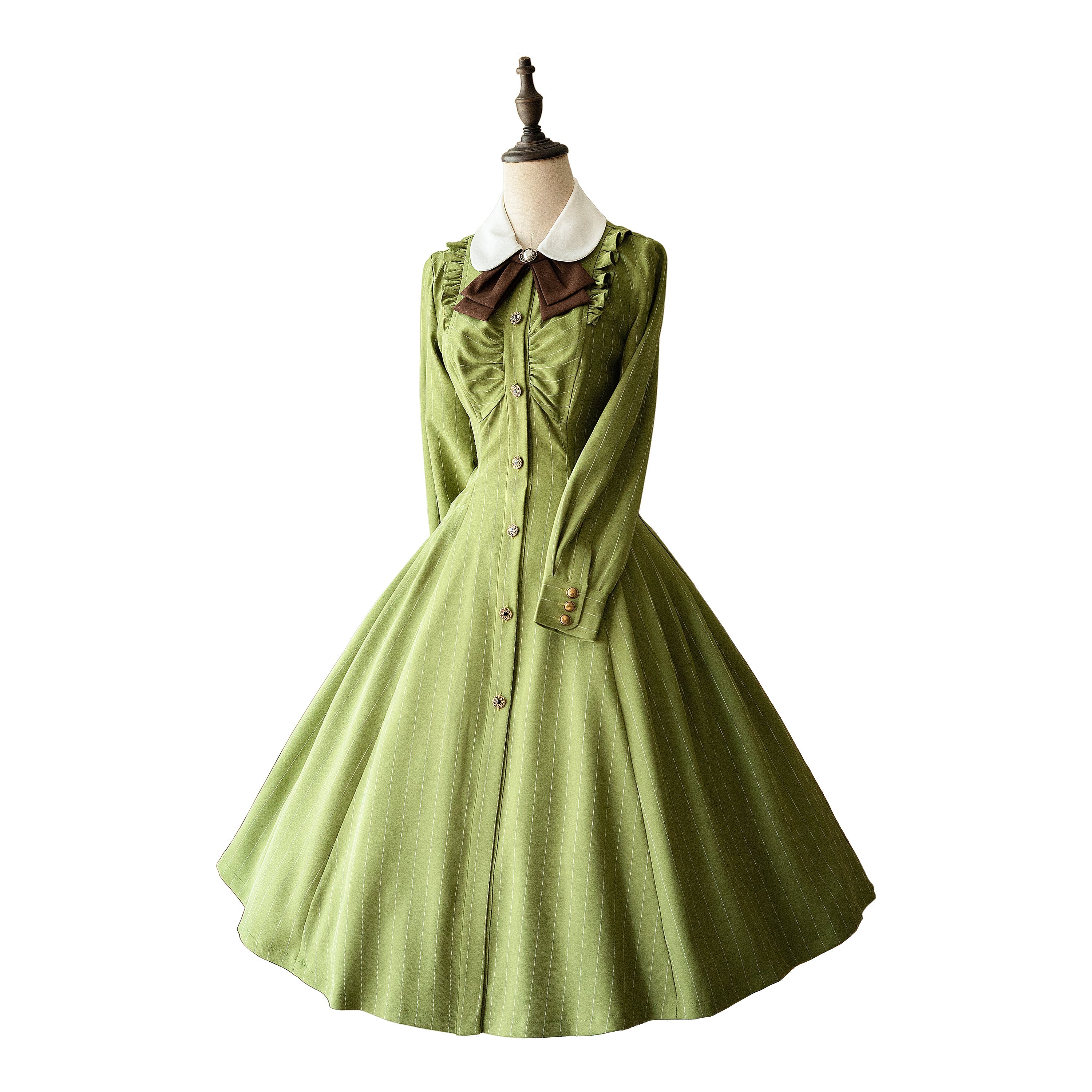 Winter Lolita Classic Front Open Stripe OP