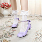 Rei Su Su - Sweet Lolita Round Toe Leather Shoes Multicolors