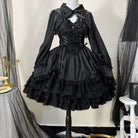 Cross Medal - Gothic Lolita JSK Dress and Bolero, Drawstring Lift-up Hem