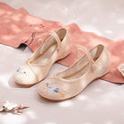 Soaring Crane | White Embroidered Shoes(凌云鹤）