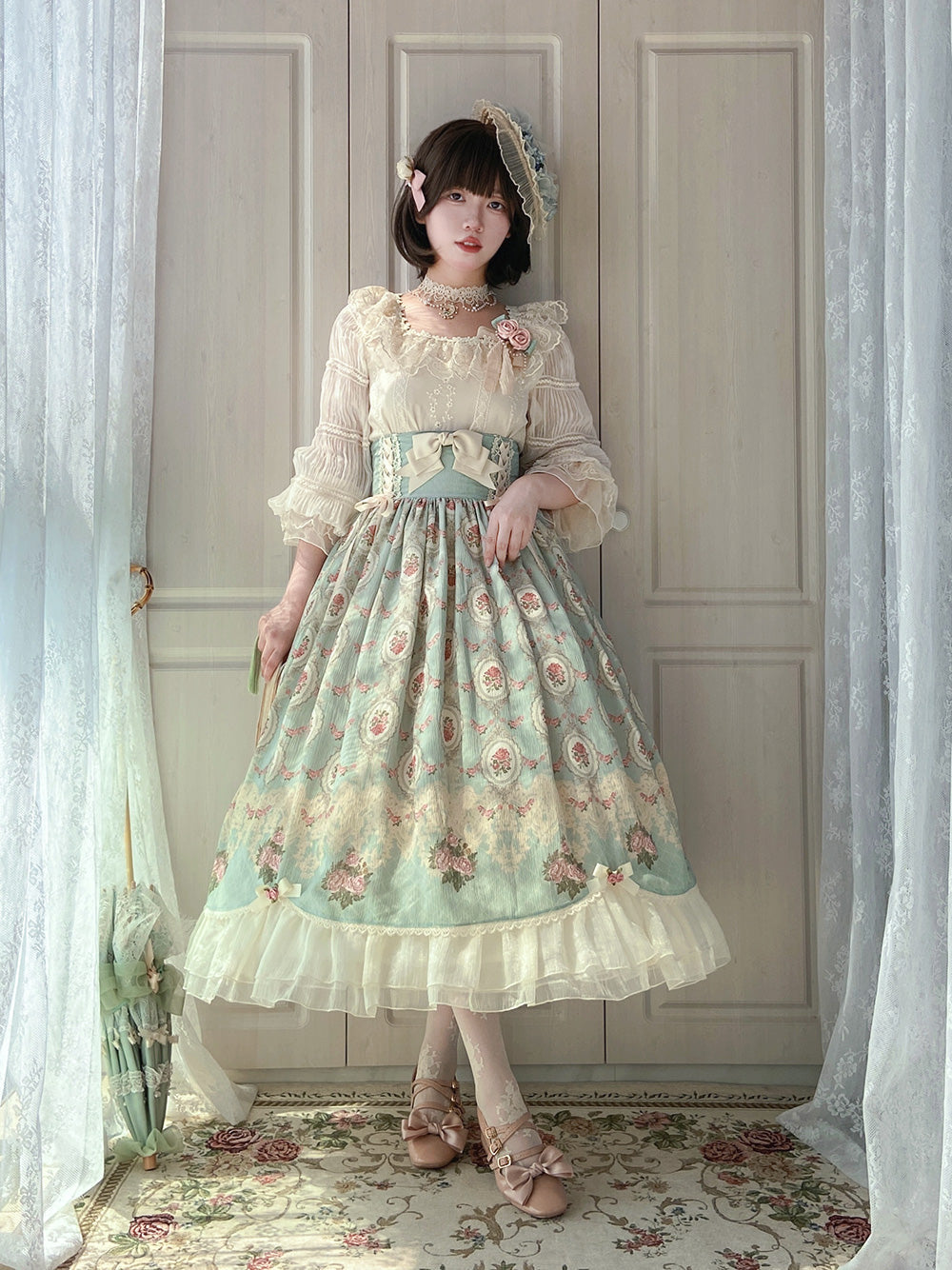 Retro Lolita Lace Long Sleeve Blouse