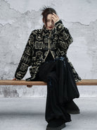 New Chinese Style Ancient Printed Pattern Coat - Yihan 屹寒