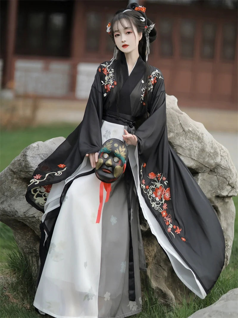 Wei Jin Dynasty Qiyao Ruqun Hanfu | Plum Blossom