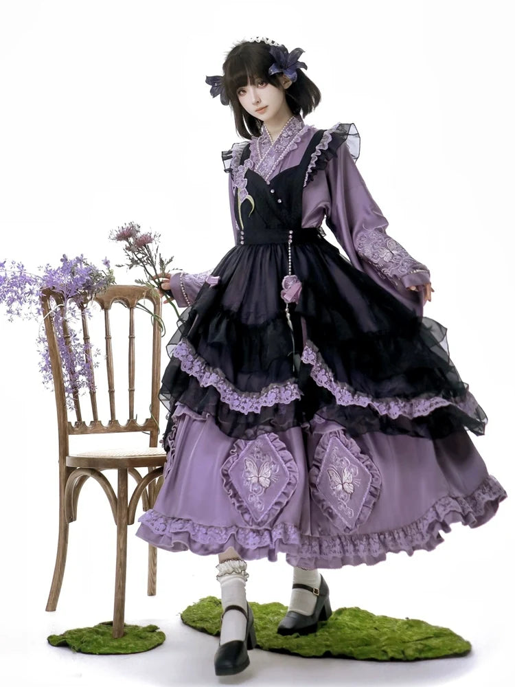 Qi Lolita Dress | Orchid Garden