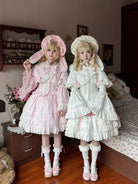 Praying Snowfall - Old School Lolita Skirt Suit Cape Princess Sleeve Shirt