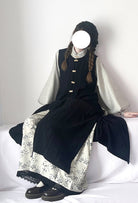 Wen Xueshe 文学社 Literary Society Modernized Ming Song Dynasty Bijia Vest & Songku Pants Set