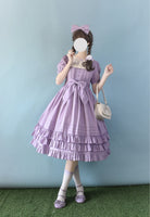 Nerry - Sweet Lolita Embroidered OP Dress Multicolors