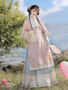 Ming Dynasty Hanfu Set with Robe & Mamian Skirt | Mid Spring 春意浓