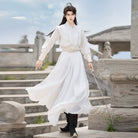 Zhan Beichen 战北尘 - Mens Wei-Jin Style Hanfu with Flowing Wide Sleeves, Ethereal Hero Look