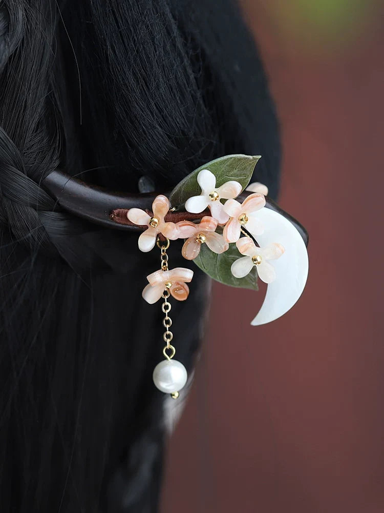 Fallling Crescent Hair Stick | Hanfu Hair Accessory