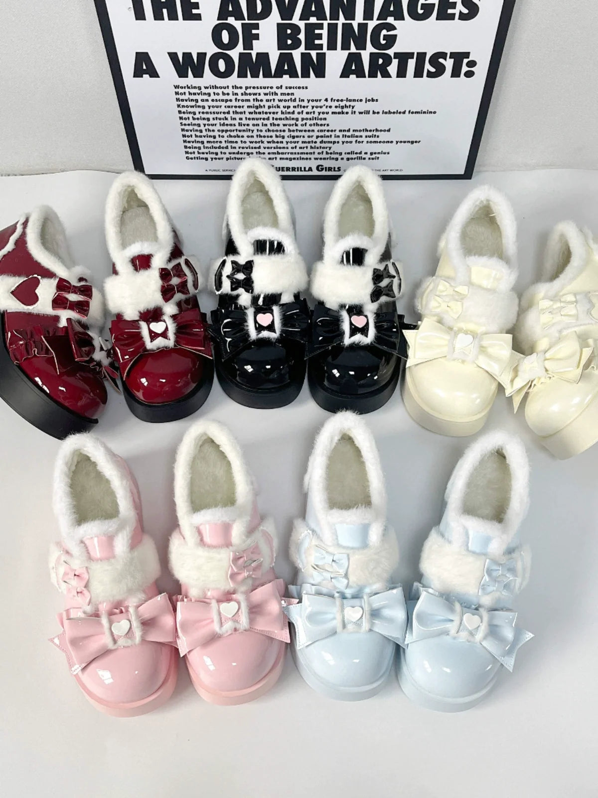 Cozy Cake - Winter Warm-lined Sweet Lolita Platform Shoes