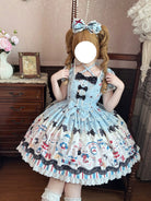 Myth Rabbit Tea Party - Sweet Lolita Dress Set, Bunny Print JSK