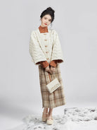 Song Ming Dynasty Modern Hanfu Mamianqun Outfit - Peanut Glutinous Rice Balls 花生汤圆