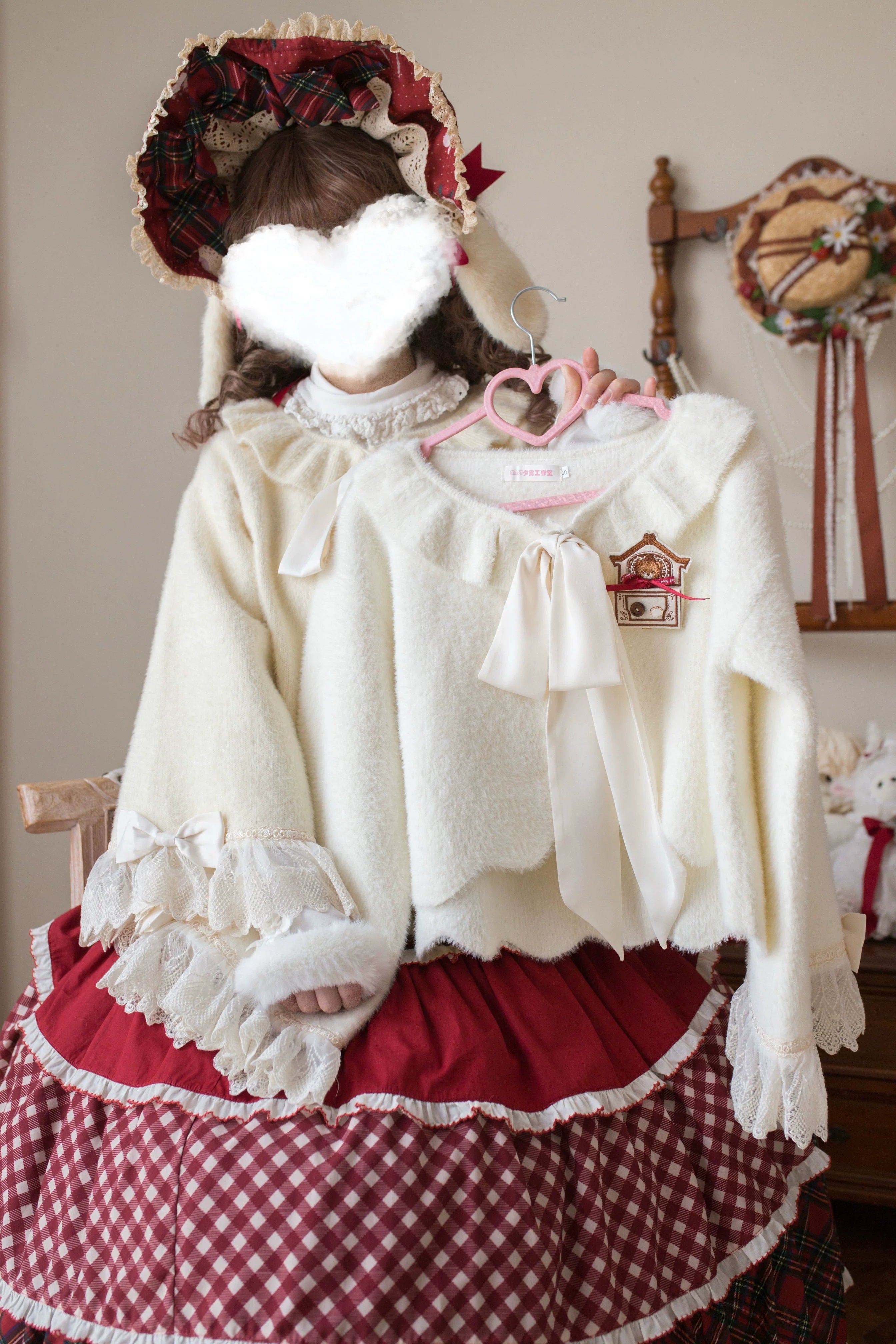 Qian's Letter - Sweet Lolita Sweater Winter Cardigan