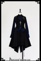 Black and Blue - Male Lolita Ouji Swallowtail Vest