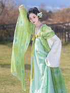 Yu Lu Tuan | Tang Style Short Jacket Hanfu Set for Spring Daily Wear