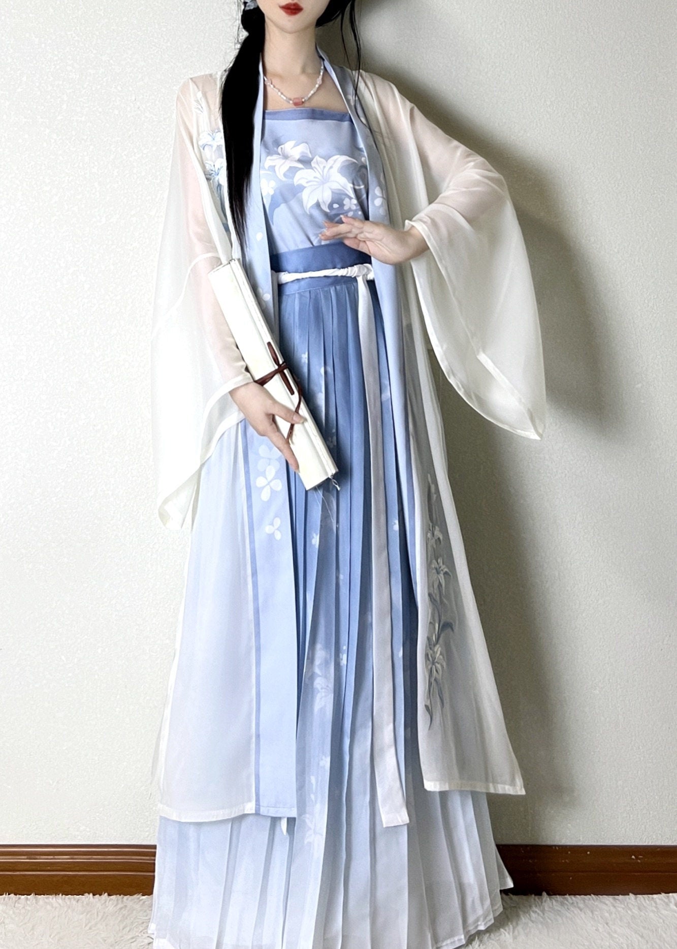Blue Lily | 3-Piece Plus Hanfu (幽蓝百合)