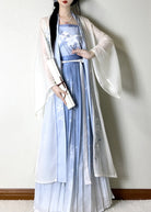 Blue Lily | 3-Piece Plus Hanfu (幽蓝百合)