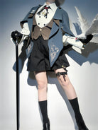 Narrative Poem - Ouji Lolita Shorts Suit with Shirt Cape and Vest
