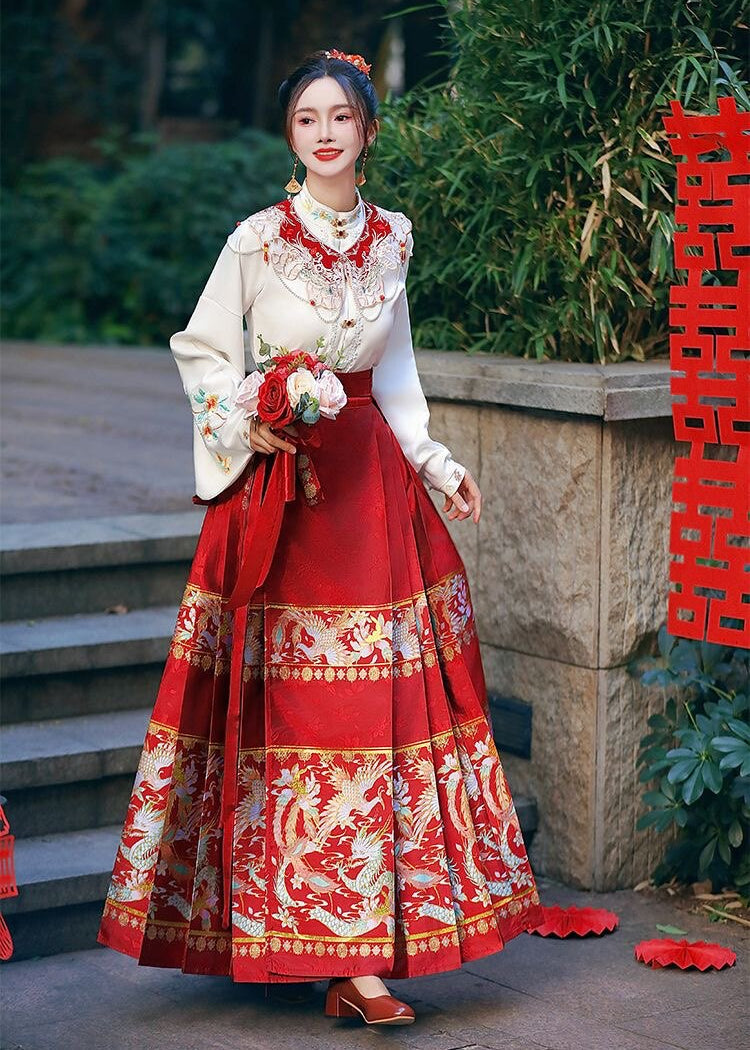 Fated Love | 3-Piece Plus Ma Mian Skirt Set (缘定今生)