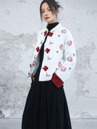 New Chinese Style Embroidered Padded Jacket