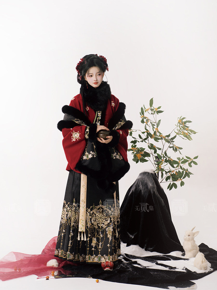Ming Dynasty Chinese New Year Festival Hanfu Set | Fortune Cat 喵运亨通