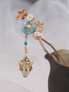 Turquoise Blossom Hair Stick | Ancient Chinese Hair Accessory