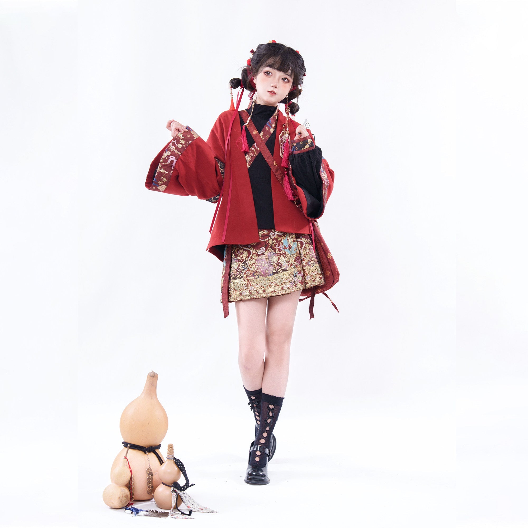 Modern Ming Dynasty Chinese New Year Festival Hanfu | Little God of Wealth 小财神