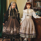 Demon Hunting Notes - Fishbone Gothic Lolita Skirt