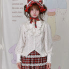Old School Lolita Cotton Shirt, Floral Print