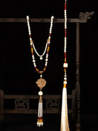 Orange Evening Chinese Style Necklace