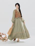Senwu | New Chinese Style Vest and Dress Set