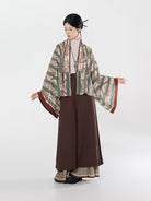 Wang Yun Shan | Modern Chinese Pleated Jacket and Wide Leg Pants Set