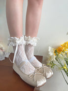 French Style Lolita Socks Mid-calf Lace Socks