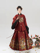 Ming Dynasty Modern Hanfu for Chinese New Year Festivals - Jade Peach Spirit 玉桃灵
